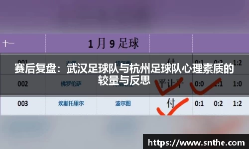 赛后复盘：武汉足球队与杭州足球队心理素质的较量与反思