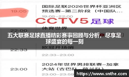 五大联赛足球直播精彩赛事回顾与分析，尽享足球盛宴的每一刻