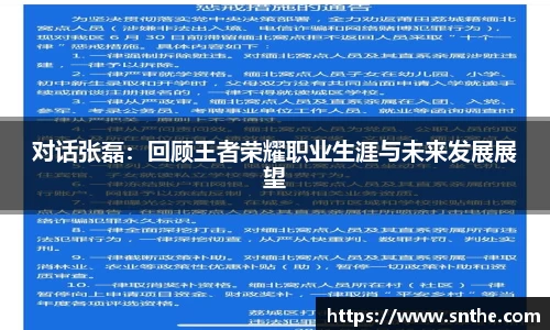 对话张磊：回顾王者荣耀职业生涯与未来发展展望